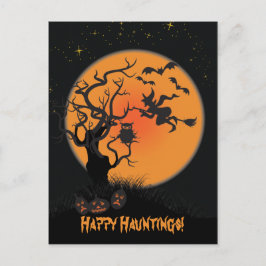ハロウィーンのホラー パーティー招待状 インビテーションポストカード