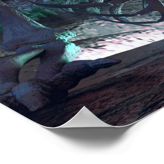 ハロウィーンのポスター – 怖いスケルトン ポスター (角)