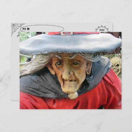 ハロウィーンのポストクロッシングポストハガキ ポストカード (正面/裏面)