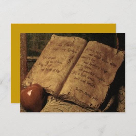 ハロウィーンのポーションの本～はがき ポストカード (正面/裏面)