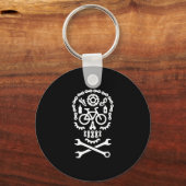 ハロウィーンのマウンテンバイクMTBサイクリング自転車シュガー キーホルダー (正面)