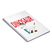 ハロウィーンのミイラ包まれた恐竜のノート ノートブック (右側)