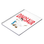 ハロウィーンのミイラ包まれた恐竜のノート ノートブック (左側)