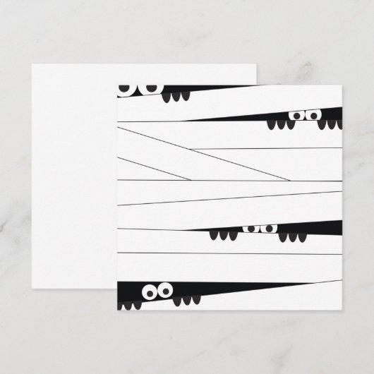 ハロウィーンのミイラ (正面/裏面)