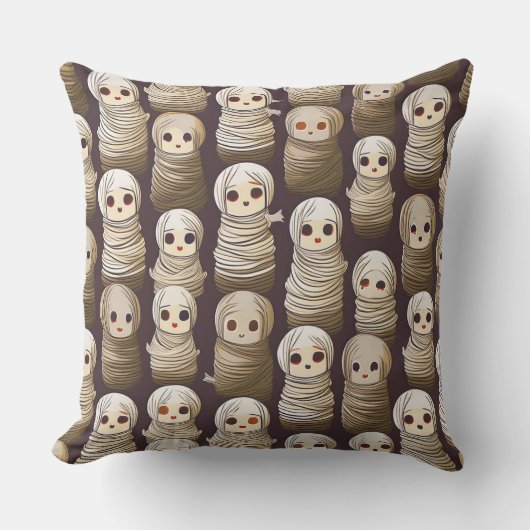 ハロウィーンのミイラ クッション (正面)