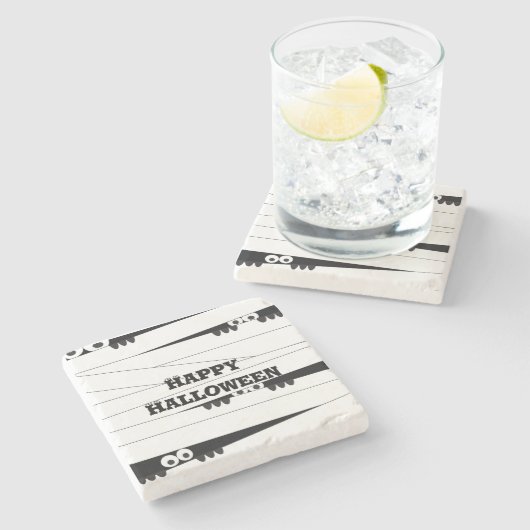 ハロウィーンのミイラ ストーンコースター (横)