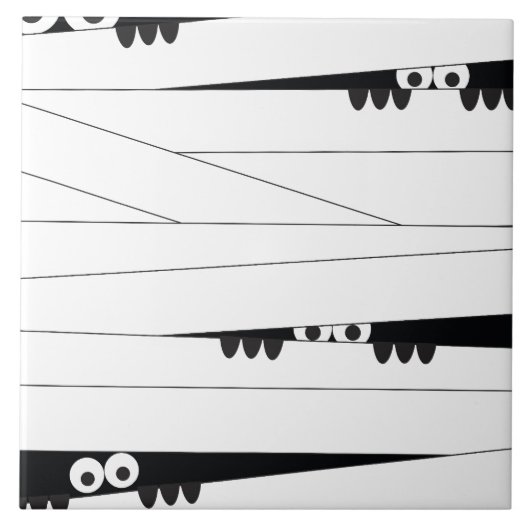 ハロウィーンのミイラ タイル (正面)