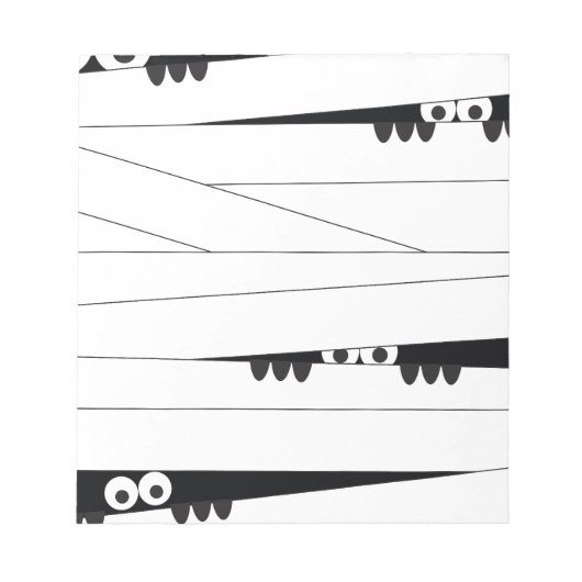 ハロウィーンのミイラ ノートパッド (正面)