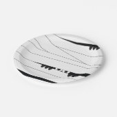 ハロウィーンのミイラ ペーパープレート (アングル)