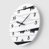 ハロウィーンのミイラ ラージ壁時計 (傾斜)