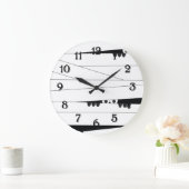 ハロウィーンのミイラ ラージ壁時計 (ホーム)