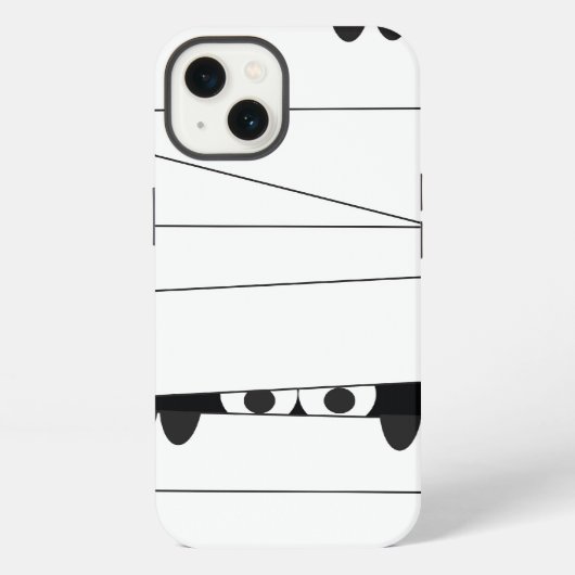 ハロウィーンのミイラ iPhoneケース (裏面)