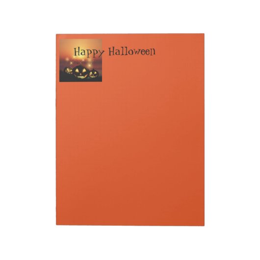 ハロウィーンのメモ帳 ノートパッド (回転)