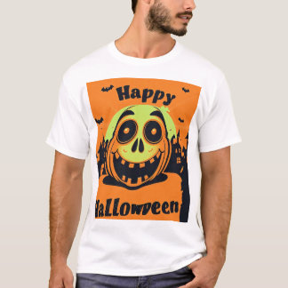ハロウィーンのメンズベーシックTシャツ Tシャツ