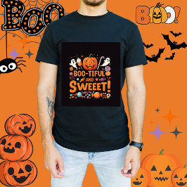 ハロウィーンのメンズTシャツに似合う家族連れ Tシャツ
