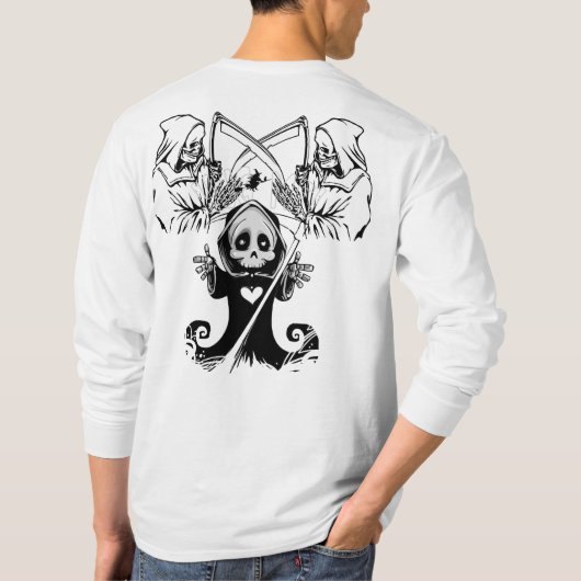 ハロウィーンのメンズTシャツ Tシャツ (裏面)