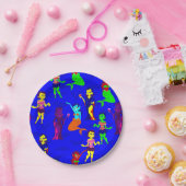 ハロウィーンのモンスターマーメイド吸血鬼ゾンビ女 ペーパープレート (パーティー)