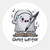 ハロウィーンのユーモア ラウンドシール (正面)