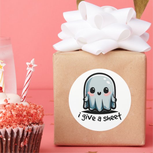 ハロウィーンのユーモア ラウンドシール (パーティー)