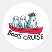 ハロウィーンのユーモア ラウンドシール (正面)