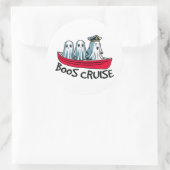 ハロウィーンのユーモア ラウンドシール (バッグ)