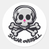 ハロウィーンのユーモア ラウンドシール (正面)