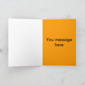 ハロウィーンのラッキーキャット カード (内部)