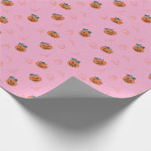 ハロウィーンのラッピング紙 – カボチャ、スカル、 ラッピングペーパー (角)