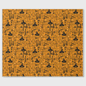 ハロウィーンのラッピング紙。 ラッピングペーパー (フラット)