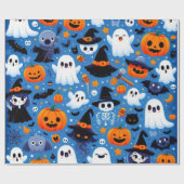ハロウィーンのラッピング紙 ラッピングペーパー (フラット)