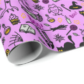 ハロウィーンのラッピング紙。 ラッピングペーパー (ロールコーナー)