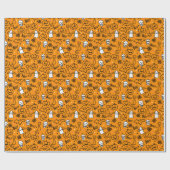 ハロウィーンのラッピング紙。 ラッピングペーパー (フラット)