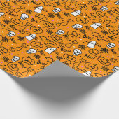 ハロウィーンのラッピング紙。 ラッピングペーパー (角)