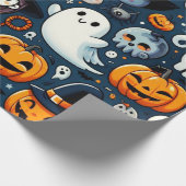 ハロウィーンのラッピング紙 ラッピングペーパー (角)