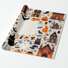 ハロウィーンのラッピング紙 ラッピングペーパー
