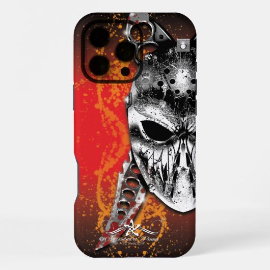 ハロウィーンのリパーのR. iPhoneケース (裏面)