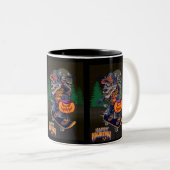 ハロウィーンのロボ 二色 コーヒーマグ ツートーンマグカップ (正面右)