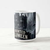 ハロウィーンのヴィクトリア朝風ゴシックイラスト コーヒーマグカップ (正面右)
