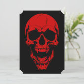 ハロウィーンの不死の吸血鬼の骸骨の怖いモンスター 赤 シーズンカード (スタンド正面)