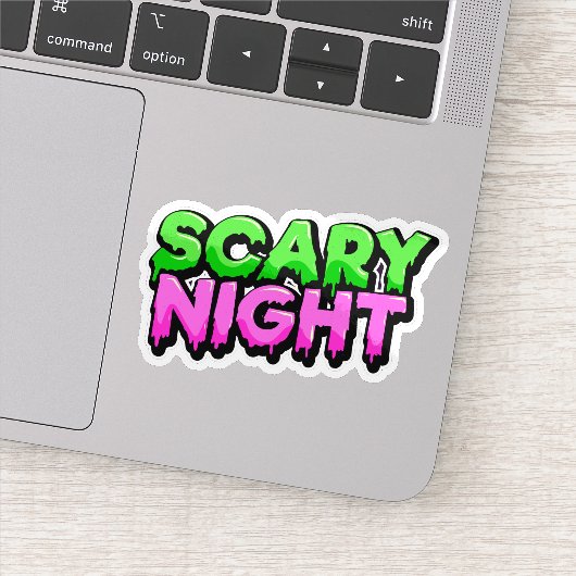 ハロウィーンの不気味で怖い夜ステッカー シール (詳細)
