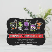 ハロウィーンの不気味なカクテルパーティの招待状 招待状 (スタンド正面)