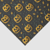 ハロウィーンの不気味なカボチャの漫画の暗いコントラスト 薄葉紙 (詳細)