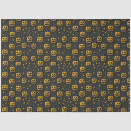 ハロウィーンの不気味なカボチャの漫画の暗いコントラスト 薄葉紙