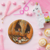 ハロウィーンの不気味なカボチャ ペーパープレート (パーティー)