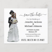 ハロウィーンの不気味なスケルトンは日付を保存スタイリッシュする チラシ (正面)