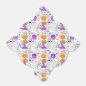 ハロウィーンの不気味なパターン01 LグレーBG フェイバーボックス (折り畳みなし)