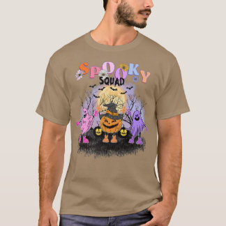 ハロウィーンの不気味な分隊幽霊のカボチャのプレミアム Tシャツ