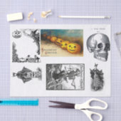 ハロウィーンの不気味な切り離し 薄葉紙 (クラフト)