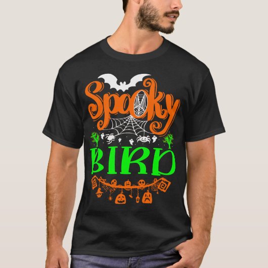 ハロウィーンの不気味な動物 鳥 ギフトアイデア Tシャツ (正面)