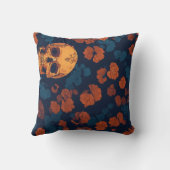 ハロウィーンの不気味な秋パターンホームデコル クッション (裏面)